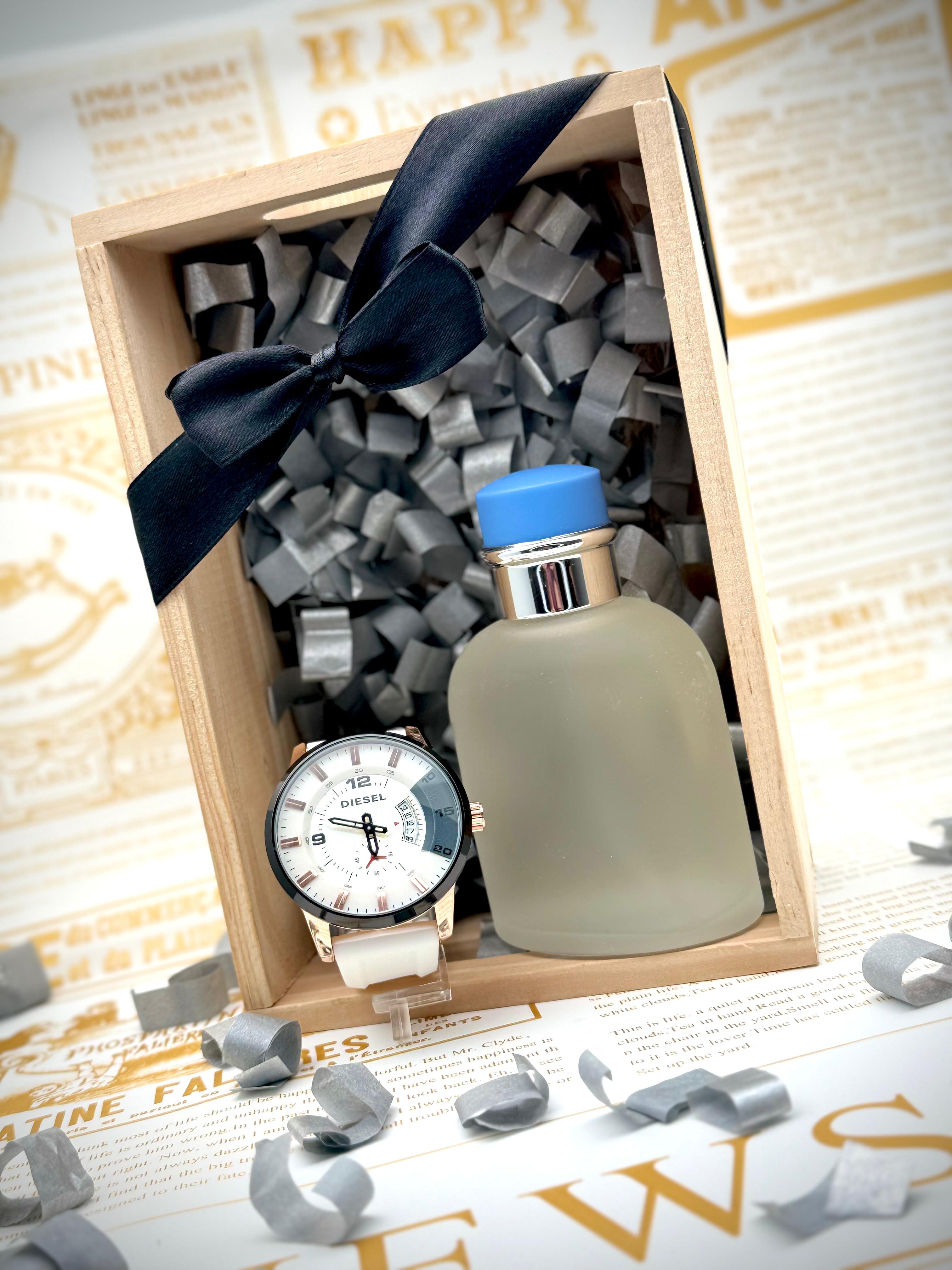 Combo Élite: Reloj + Perfume — Estilo y Elegancia en un Solo Click